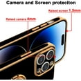 thumbnail image 4 of for iPhone 14 Pro Max Case with Magnetic Ring Holder Soft TPU Electroplated Cover Shockproof Scratchproof Kickstand Slim Protective Phone Case for iPhone 14 Pro Max Black, 4 of 12