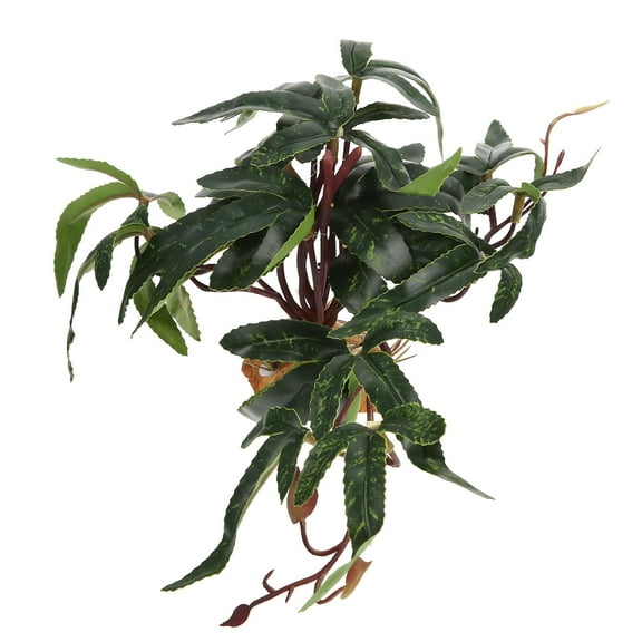 GOOHOCHY  Fish Tank Supplies Landscape Ornament Fake Plants for Reptiles Greenery