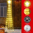 thumbnail image 4 of 3-Piece Christmas Tree Light Set, Suitable for Outdoor/Indoor Use Christmas Tree Lighting Decorations, Artificial LED Tree for Holiday Party Decorations 448 Warm Lights, 4-Foot + 5-Foot + 6-Foot, 4 of 7