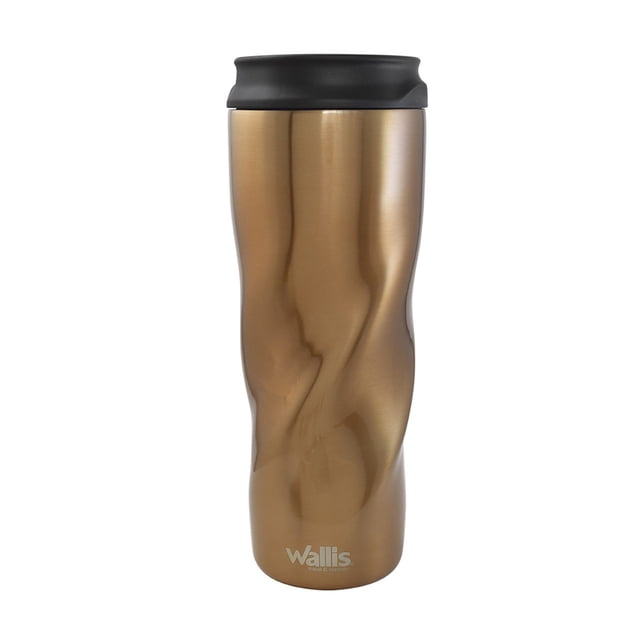 Termo Acero C/Válvula Antiderrames 470ml Cobre Wallis
