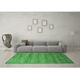 thumbnail image 3 of Ahgly Company Indoor Round Abstract Emerald Green Contemporary Area Rugs, 5' Round, 3 of 4