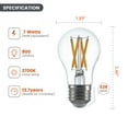 BH&G LED Vintage Style Light Bulb, A15 60 Watts Soft White Classic