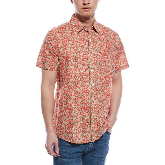 Grayers mens Poplin Shirt, l, Red