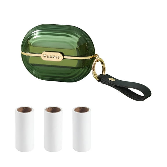 ACDANC Double Sided Travel Portable Lint Roller Set,Reusable Mini Extra Sticky Pet Hair Remover with 3 Refills,Multifunctional Lint Roller for Clothes,Lint,Dust,and Pet Hair