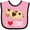 Pink and Black, variant on Inktastic I Love Cows Dairy Farmer Boys or Girls Baby Bib