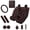 Cherry, variant on Garronmavis Cherry 13 Pcs Car Seat Covers Full Set with Car Steering Wheel Accessories Armrest Cover Auto Seat Belt Cover Easy to Install Universal Protector for Cars SUV