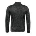 thumbnail image 3 of Men's Lightweight Fleece Full Zip Jacket Stand Collar Soft Warm Windproof Coat with Pockets for Outdoor, 3 of 4