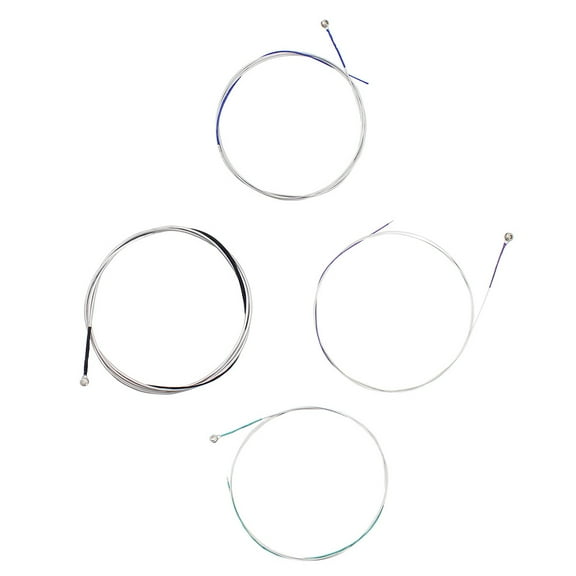 OFFIGAM Cello Replacement String 4Pcs Stainless Steel for Cello Accessories Resonant Sound 5.9X5.5X0.04In