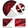 thumbnail image 2 of FMSHPON Heart Shaped Rose Bouquet Xmas Christmas Tree Skirt Stand Mat for Holiday Party Decoration Indoor Outdoor 48 inches, 2 of 6
