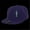 Purple, variant on RP1 6 Panel High Profile Structured Acrylic/Polyester Fitted Hat-MCU-7 5/8