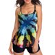 thumbnail image 1 of MKLEKYY Bikini Mujer Traje De Baño Women Plus Size Vintage Print Strappy Back Tankini Set Two Piece Swimdress Panty Bathing Suit Beachwear, 1 of 5