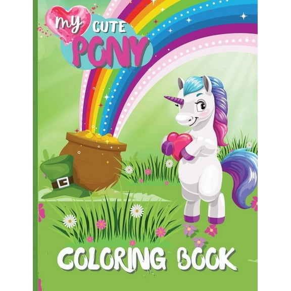 My Cute Pony Coloring Book (Paperback)