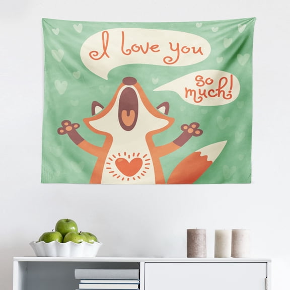 Floral Tapestry, Swirled Mix Flower Petals Background Shabby Form Style Classical Image, Fabric Wall Hanging Decor for Bedroom Living Room Dorm, 2 Sizes, Dark Blue White, by Ambesonne