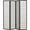 Black/White, variant on Roberto 4-Panel Room Divider Folding Shoji Screen Black