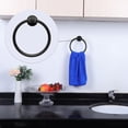 thumbnail image 4 of Stainless Steel Towel Ring Hanger Rack Bathroom Holder Black Painting 6.3", 4 of 7