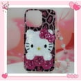 thumbnail image 3 of Funda de teléfono con incrustaciones de diamantes Sanrios Kawaii Hello Kitty, adecuada para Iphone 14, 13, 12, 11 Pro Max, Xs, Xr, 7, 8 Plus, Se202, 3 of 4