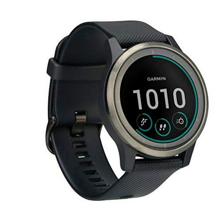  Garmin vivoactive 4S, Smaller-Sized GPS Smartwatch, Features  Music, Body Energy Monitoring, Animated Workouts, Pulse Ox Sensors and  More, Silver with Gray Band : Clothing, Shoes & Jewelry