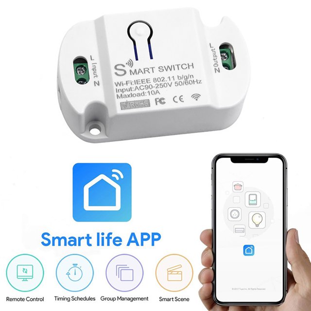 WiFi Smart Switch Wireless WiFi Timer Phone Wireless WiFi Remote Control Smart Home Automation Modules