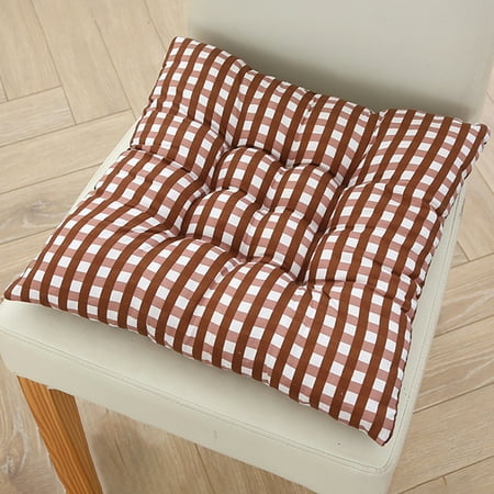 

Fairnull Chair Cushion Bright Color Breathable Cotton Strong Flexibility Seat Cushion Pad for Home