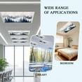 thumbnail image 6 of 1 Pack Mountain Landscape Peak Fluorescent Light Covers for Ceiling Lights Forest Tree Silhouette Magnetic Ceiling Light Covers Overhead Light Filters for Office Classroom Home, 6 of 9