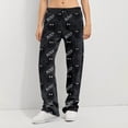 thumbnail image 2 of Trgacdwlo Halloween Womens Fleece Pajama Pants Cute Pumpkin Graphics Flannel Pj Pants for Women Fall Winter Thermal Women's Sleep Pants, 2 of 9
