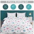 thumbnail image 2 of ss Cute Bow 3D Duvet Cover Set Quilt Cover Theme of for Bedroom Decoration, 2 of 6