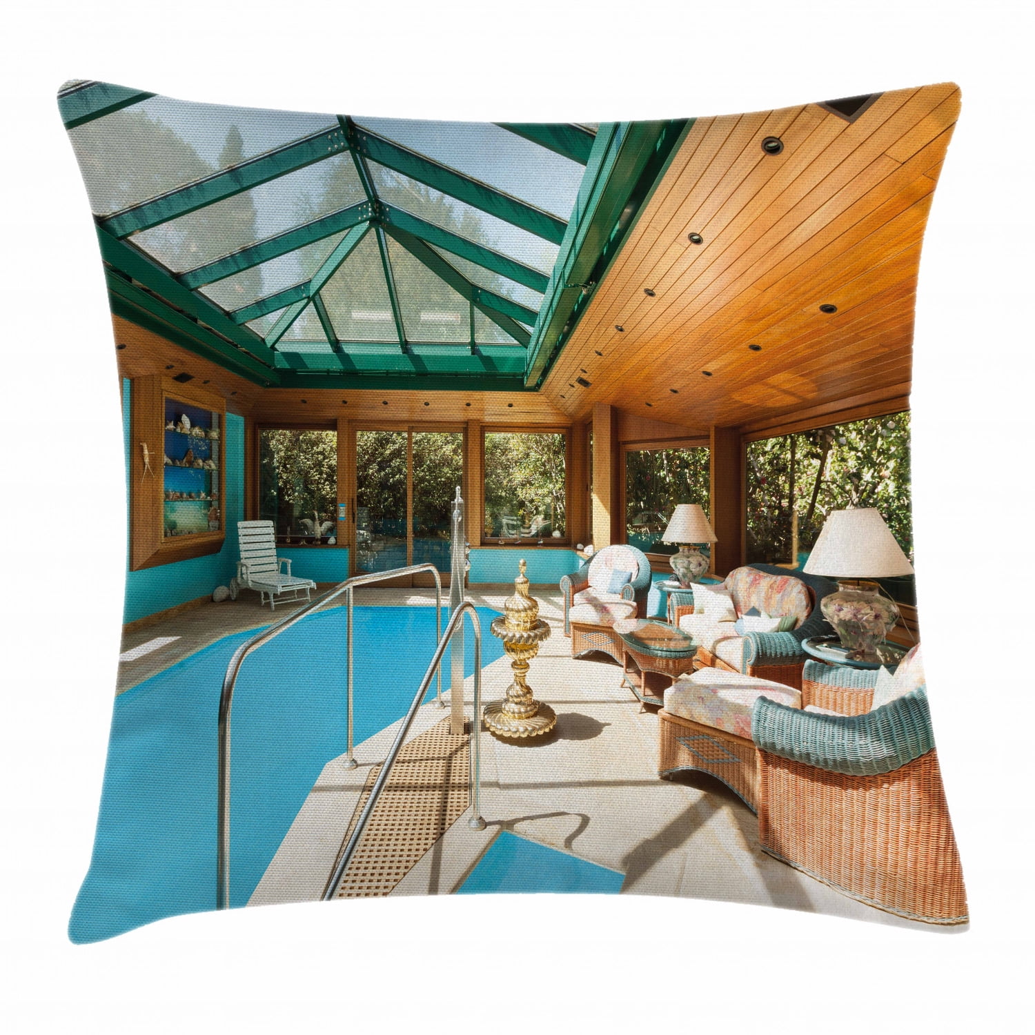 Modern Decor Throw Pillow Cushion Cover, Residential House Large Indoor