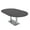 Asian Night w/Silver Base no Electric, variant on 7X4 Racetrack Shaped Conference Table Power And Data Square Metal Base