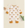 thumbnail image 5 of FEORJGP Infant Baby Boys One-piece Jumpsuits 0 3M 6M 12M Toddler Long Sleeve Zipped Rompers Cow Horse Print Crew Neck Bodysuits Newborn Little Boy Comfy Casual Spring Fall Clothes for Daily, 5 of 7