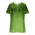 thumbnail image 3 of Tnhcen Chemises d'Été Vintage à Imprimé pour Femmes - Coupe Ample Basique Décontractée / Grande Taille P-2TG / Style Rétro pour Femmes, 3 of 8