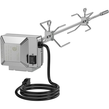 YANGLI Stainless Steel Grill Rotisserie Kit for Genesis II and Genesis II LX 200 and 300 Series Gas Grills