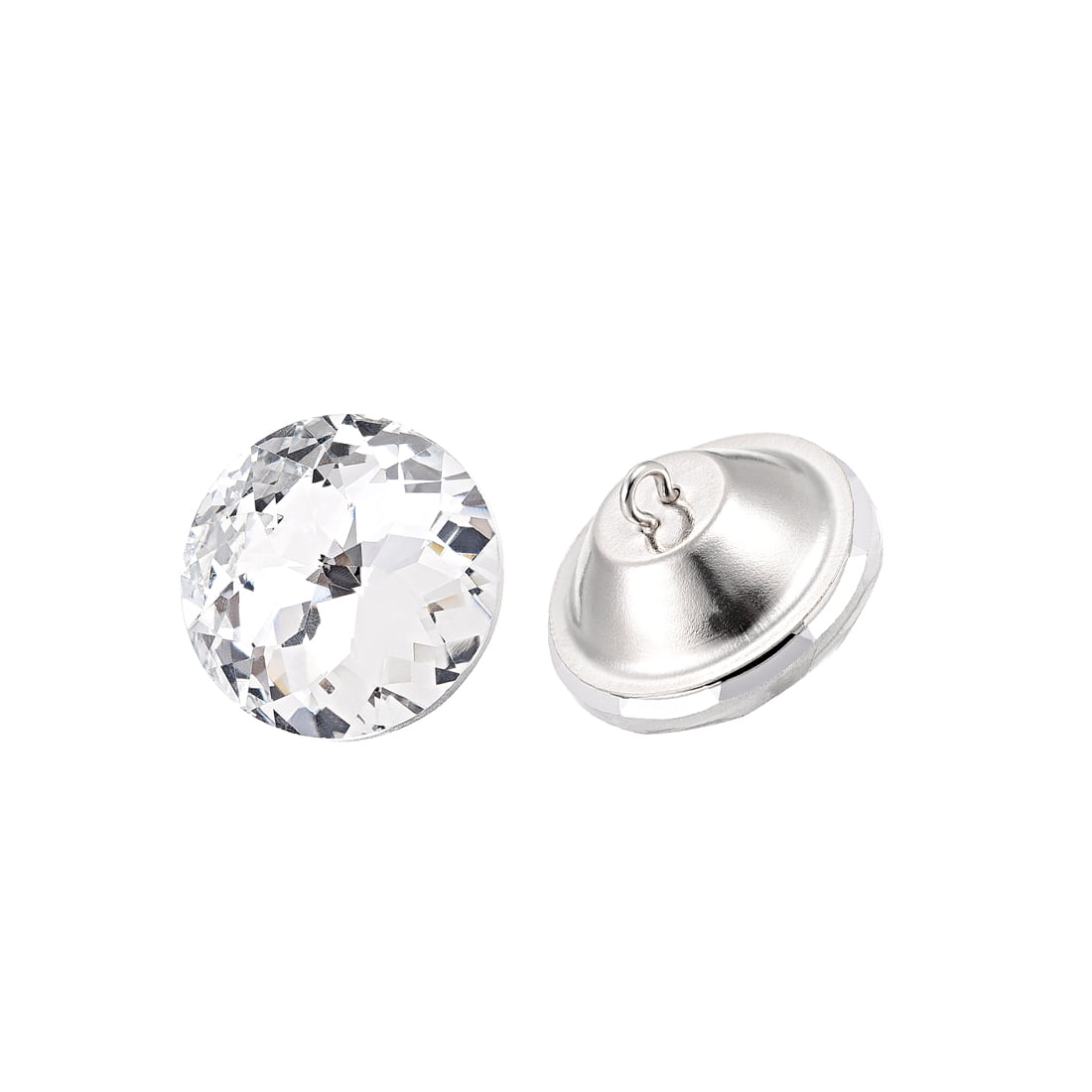 Uxcell 20mmx16mm DIY Decoration Crystal Upholstery Buttons 50 Pack, 30mmx22mm