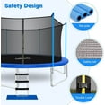 thumbnail image 4 of Zupapa 14FT 12FT 10FT 8FT Trampoline for Kids and Adults, 450 LBS Weight Capacity, with Safety Enclosure Net, Ladder, Heavy-Duty Galvanized Steel Frame, Outdoor Backyard Jumping Toy, 4 of 15