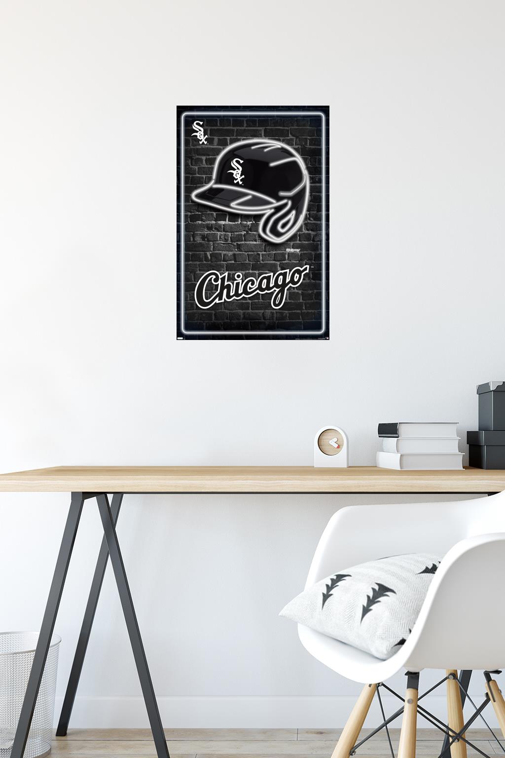 MLB Chicago White Sox - Neon Helmet 23 Wall Poster, 14.725" x 22.375"