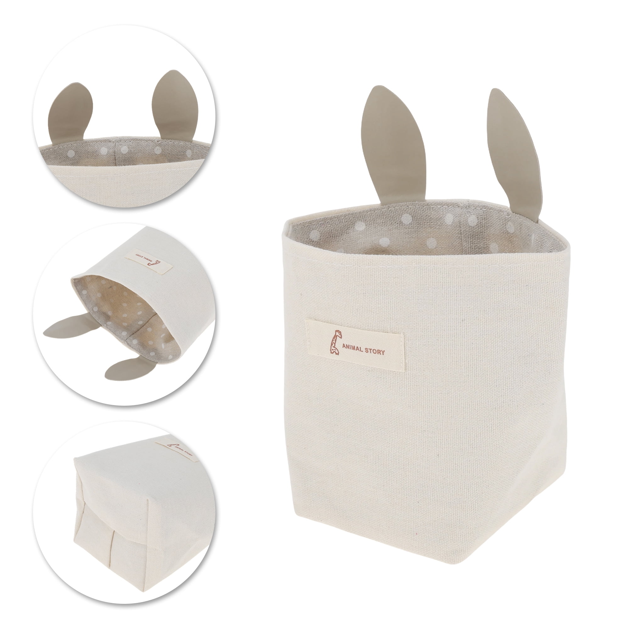 Unique Bargains Durable Simple Reusable Convenient Hanging Storage Bags 1 Pc Beige