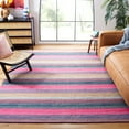 thumbnail image 2 of SAFAVIEH Montauk Albine Striped Cotton Area Rug, Red/Blue, 8' x 10', 2 of 9