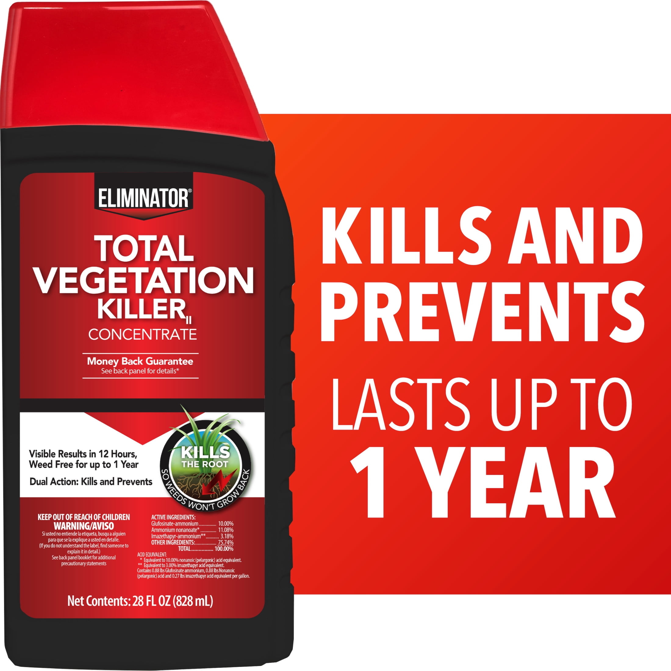 Free Shipping! Eliminator Total Vegetation Killer II Herbicide
