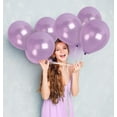thumbnail image 3 of Pearl Pastel Purple Balloons - 12 Inch Latex Balloons - 36 Pack, 3 of 8