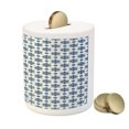 thumbnail image 3 of Dutch Piggy Bank, Blooming Floral Pattern Rhombus Design Historical Delft Print, Ceramic Coin Bank Money Box for Cash Saving, 3.6" X 3.2", Dark Blue and White, by Ambesonne, 3 of 4