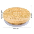 thumbnail image 2 of 3 Pack Oui Yogurt Jar Lids Set  Bamboo Wood Lids that Fit Oui Yogurt Jars With Flower Pattern for Perfect Sealing, 2 of 7