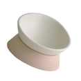thumbnail image 2 of Comedero inclinado de doble propósito para perros y gatos, plato para gatos, cuenco para perros, vajilla estéril para mascotas, suministros de alimentación y agua para mascotas (rosa), 2 of 7