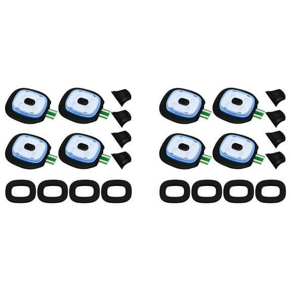 USB Rechargeable Light for LED Knit Beanie Hat, 8 Pieces, Strong Medium and Weak Light Mode LED Hat Light USB LED Lights