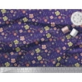 thumbnail image 2 of Soimoi Silk Fabric Leaves & Floral Artistic Fabric Prints by Yard 42 Inch Wide, 2 of 5