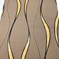 thumbnail image 5 of Q QIHANG Modern Minimalist 3D Curve Water Ripple Three-Dimensional Flocking Non-Woven Wallpaper Bedroom Living Room TV Background Wall Shop Decoration20.87 Wx393.7 L Non-Pasted (Dark Brown), 5 of 12