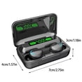 thumbnail image 3 of QTOCIO Wireless Bluetooth Headphones, Wireless Bluetooth Earphones Low Latency Binaural Stereo Digital Display Noise Cancellation, Black, 3 of 9
