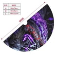 thumbnail image 3 of Yiaed Purple Plant White Tiger Print Christmas Tree Skirt , Tree SkirtsTree Mat for Christmas Winter Holiday Indoor Decorations-30", 3 of 7