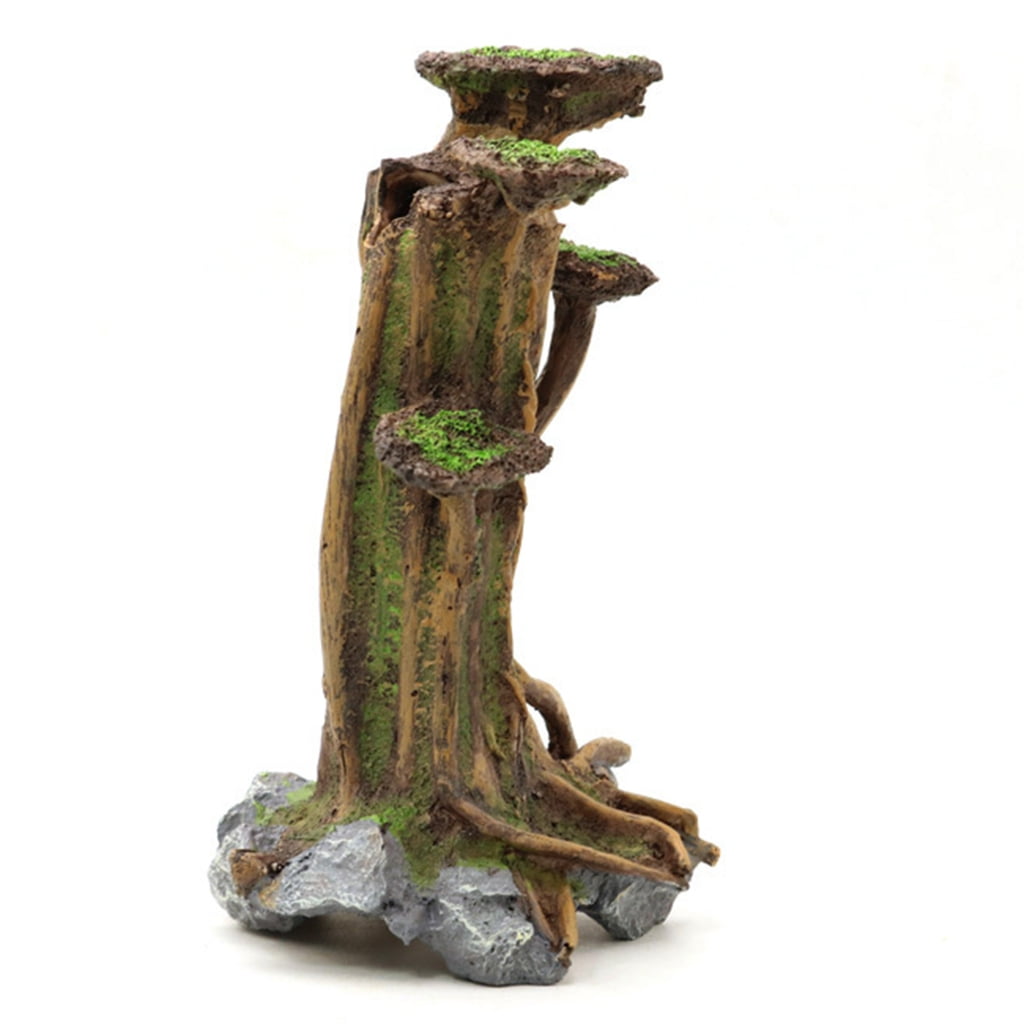 Resin Tree Trunk Simulation Bonsais Landscape Tree Trunk for Fish Tank DIY Decor