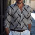 thumbnail image 1 of Camisa con estampado 3D para hombre, nueva línea 2024, primavera/verano, cuello vuelto, informal, de negocios, de manga larga, tallas S a 6XL, tela cómoda, 1 of 6