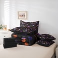thumbnail image 5 of Feelyou Mystic Purple Groovy Twin Bedding Sets 7-Piece, Bohemian Jungle Flower Bedding Comforter Set, Mandala Western Botanical Reversible Sheet Sets, Ultra Soft Bedroom Decor, 5 of 7