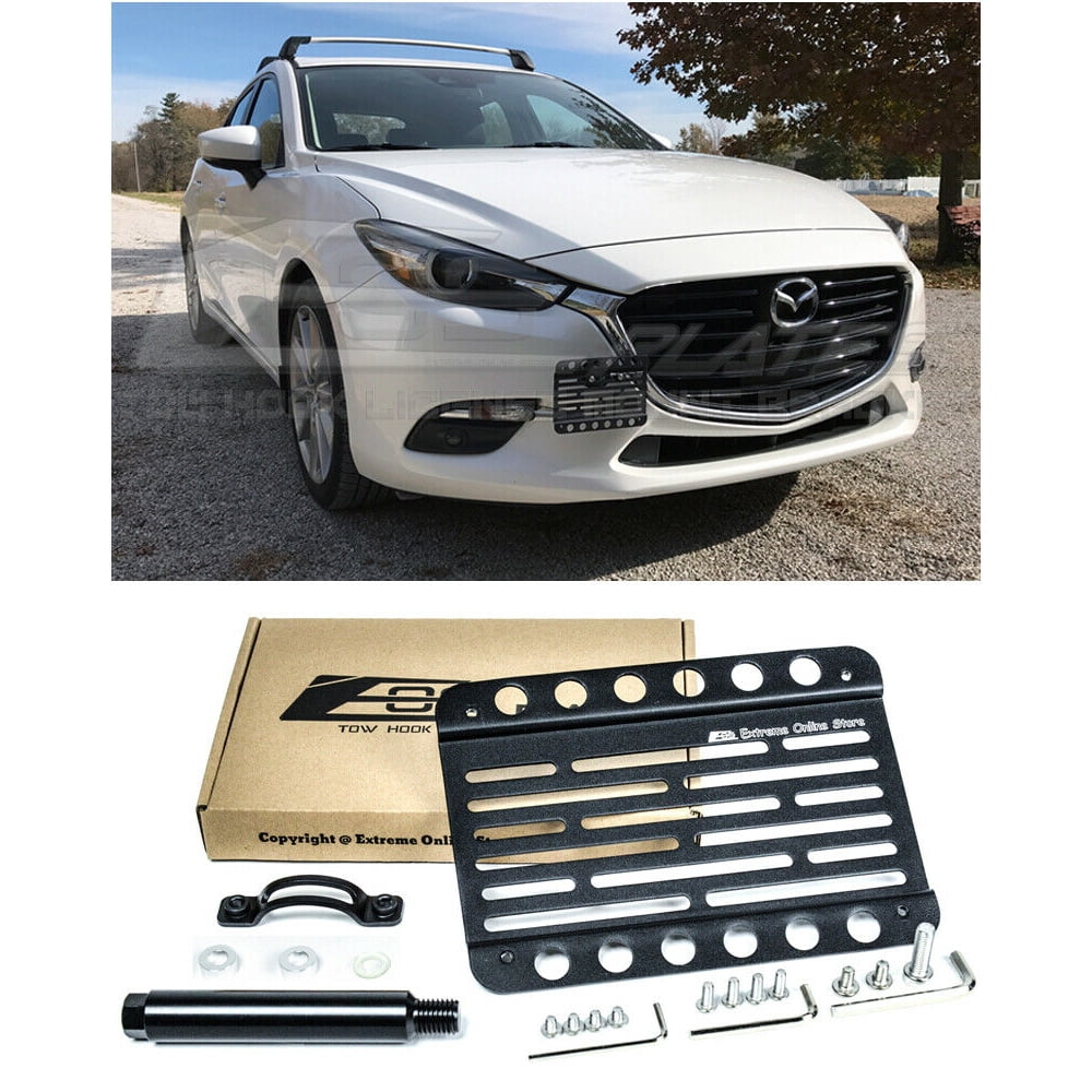 Extreme Online Store 20172018 Mazda 3 Mazda3 EOS Plate Version 1 Mid Sized Front Bumper Tow